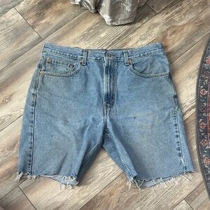 Levi's Light Blue Jean Shorts